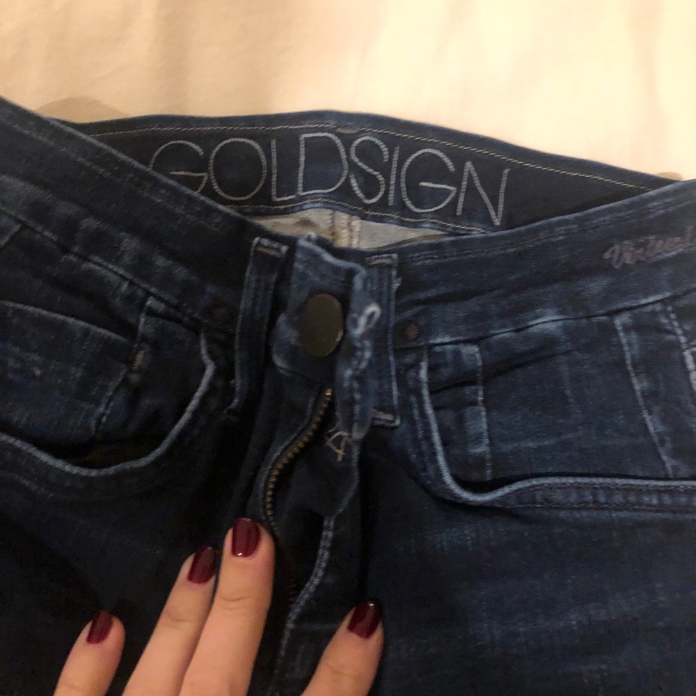 Goldsign high rise skinny 28” inseam size 24